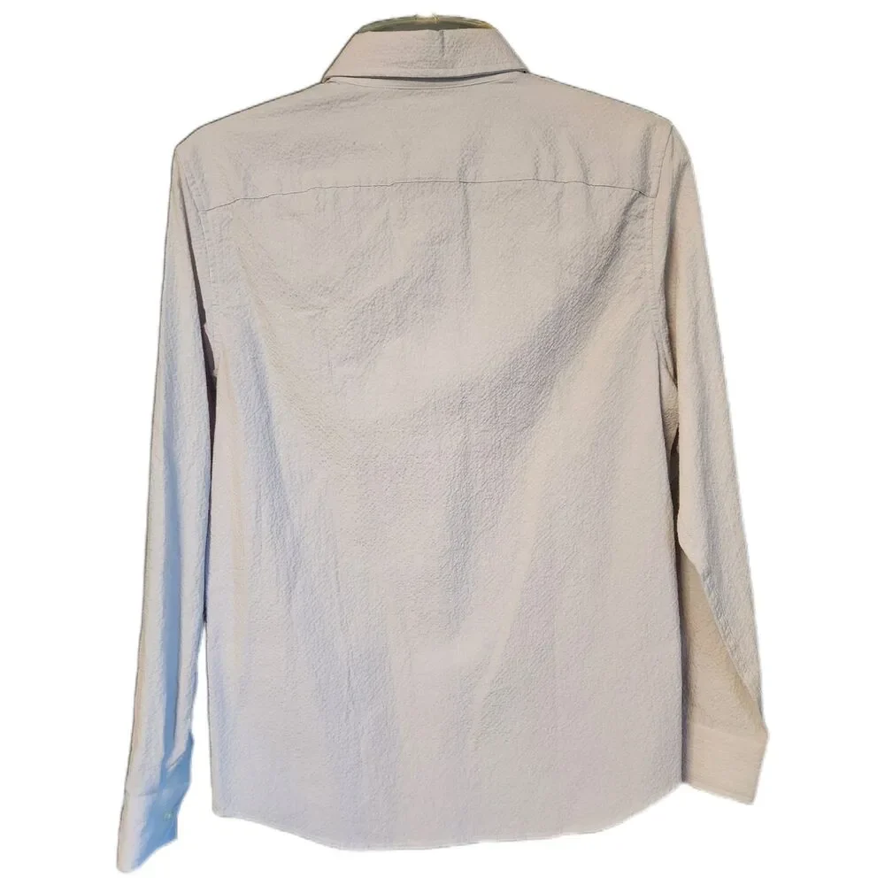 Banana Republic Men's Textured Organic Button-Down Shirt Small